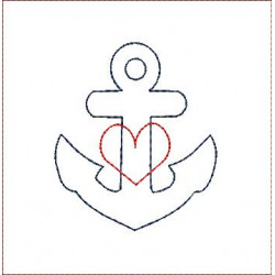 Stickdatei - Anker Love